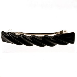 8,4x1,4 cm Noeud clip de cheveux en noir 1Pcs HA2050_sch image 4