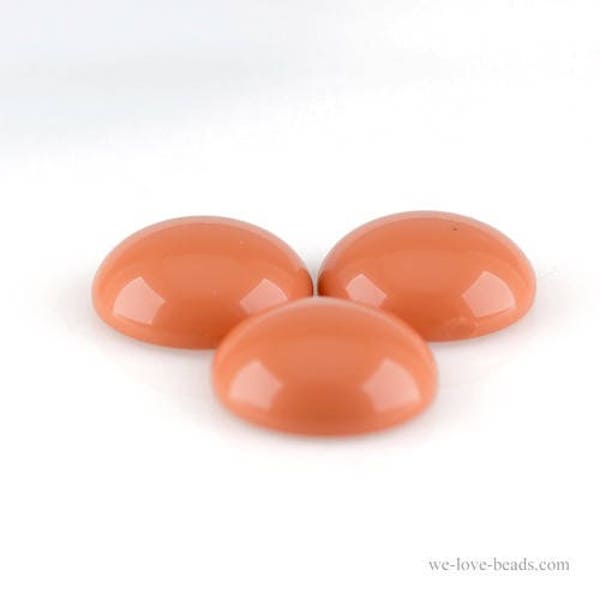 8mm round cabochon in coral 10Pcs (SK0549_8mm_299)