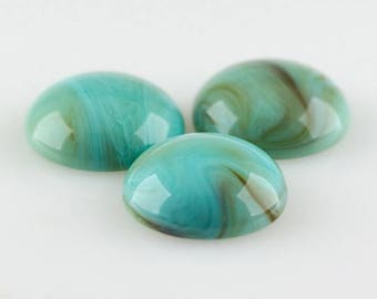 16mm round cabochon in turquoise 2Pcs (SK0549_16mm_301)