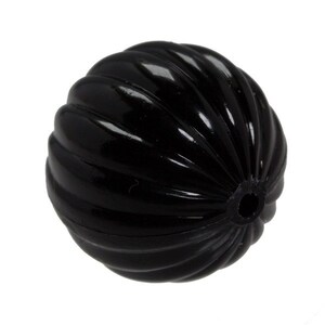 12mm Groove Bead in black 3Pcs image 2