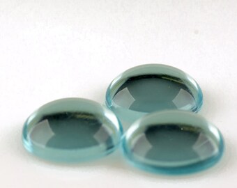 8mm round cabochon 20pcs safir blue