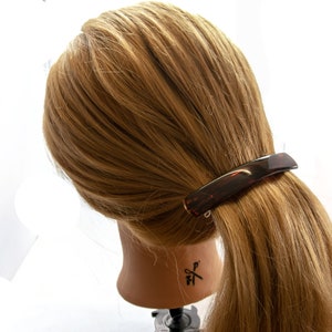 Clip de cheveux 10x1,6cm en tortue 1Pcs Ha2111_M709 image 4