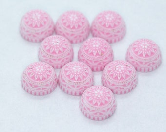 8mmCabochon 4 Pieces Rose