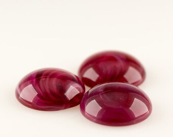 10mm rond cabochon rouge marbré