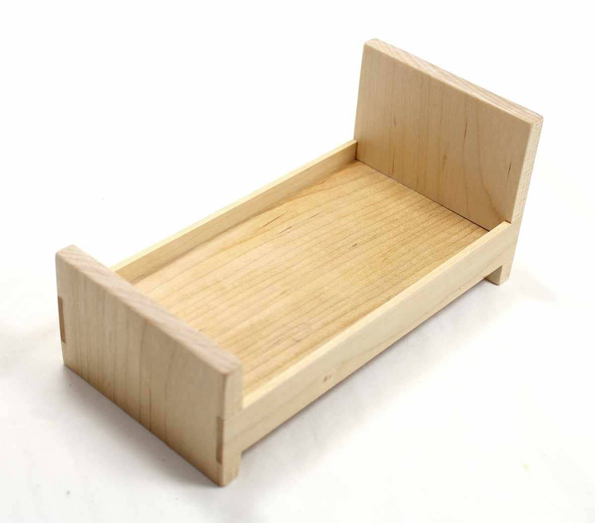 Miniatur Etagenbett Für Puppenhaus - Holz Hochbett Im Maßstab 1:12