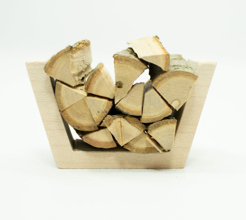 Min Wood Rack Miniature Wood Rack, LG Mini Firewood Storage, Dollhouse Furniture ...
