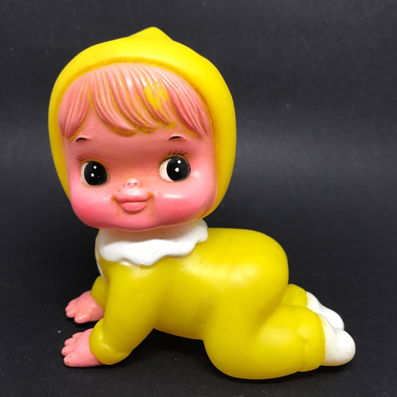 Rare Vintage Rubber Crawling Baby Squeak Toy Rasco Soft Rubber - Etsy