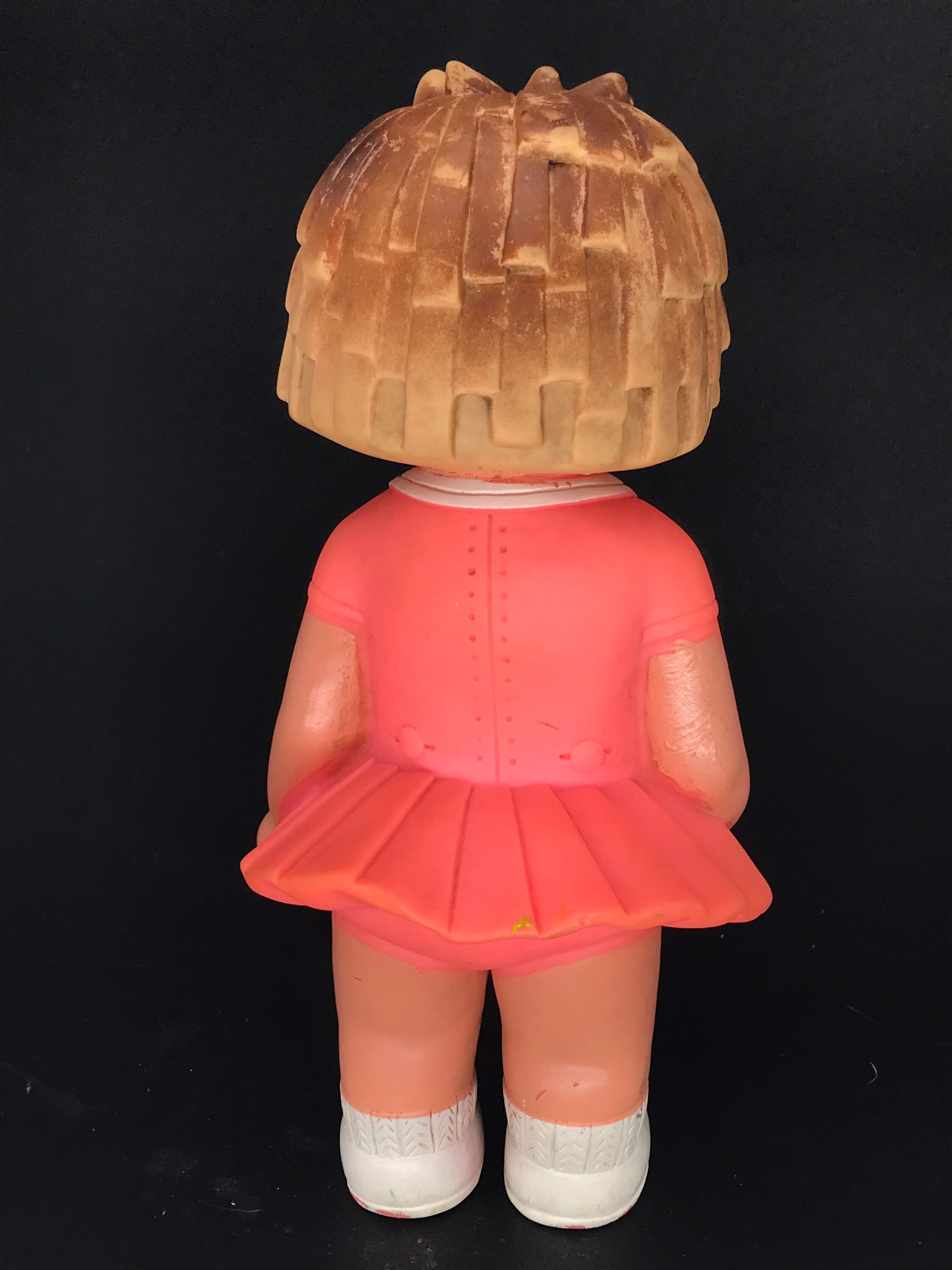 Rare vintage vinyl squeak toy girl doll 1970's 1980's Etsy