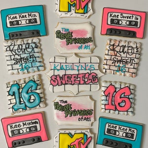 1 dozen - 90’s themed cookies