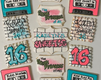 1 dozen - 90’s themed cookies