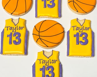 Basketball cookies - 1 dozen