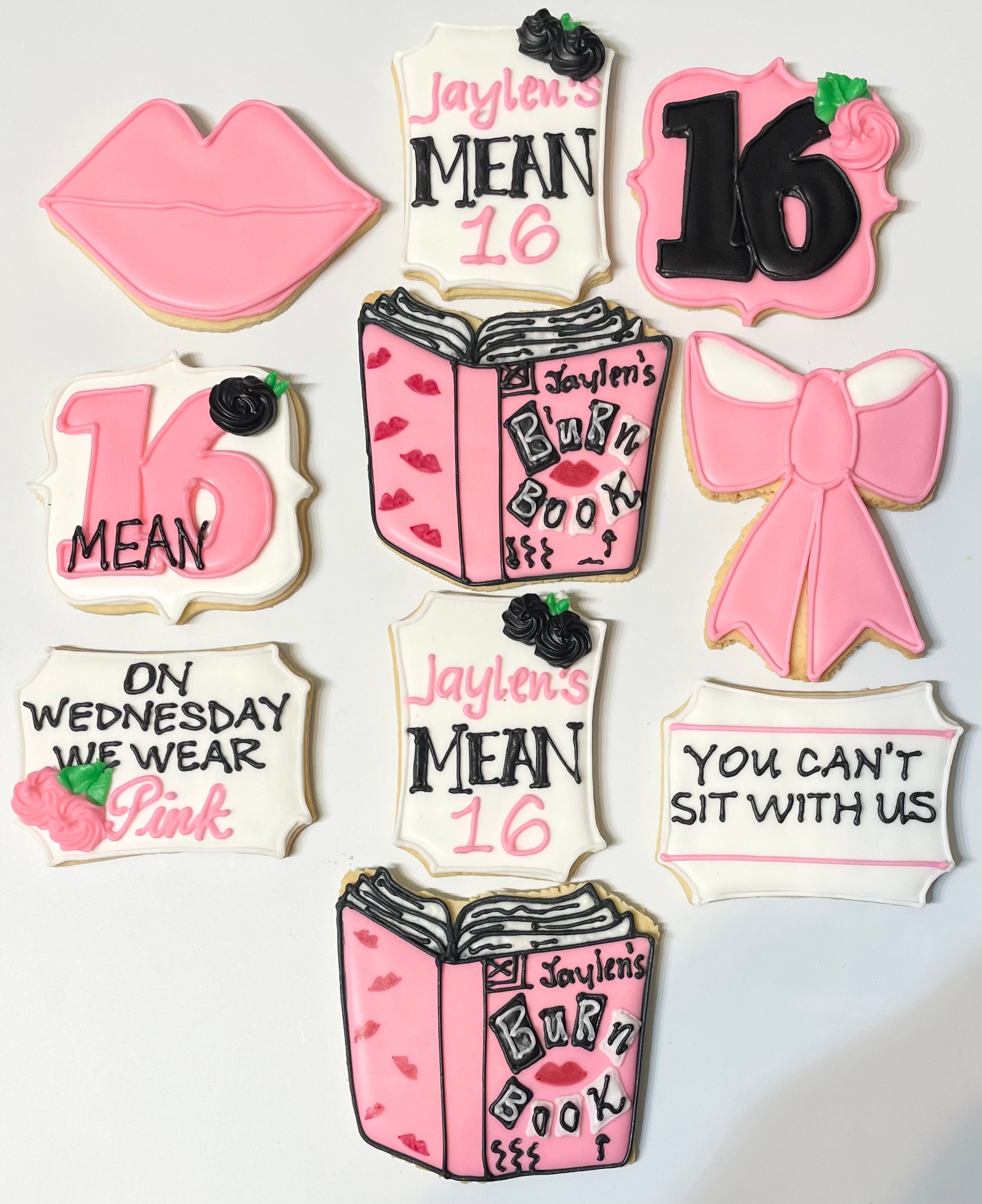 Mean Girls Themed Cookies 1 Dozen Etsy