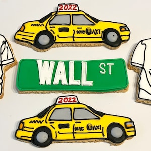 I Love NY inspired cookies - 1 dozen