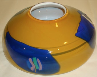Vintage Cased Glass Bowl
