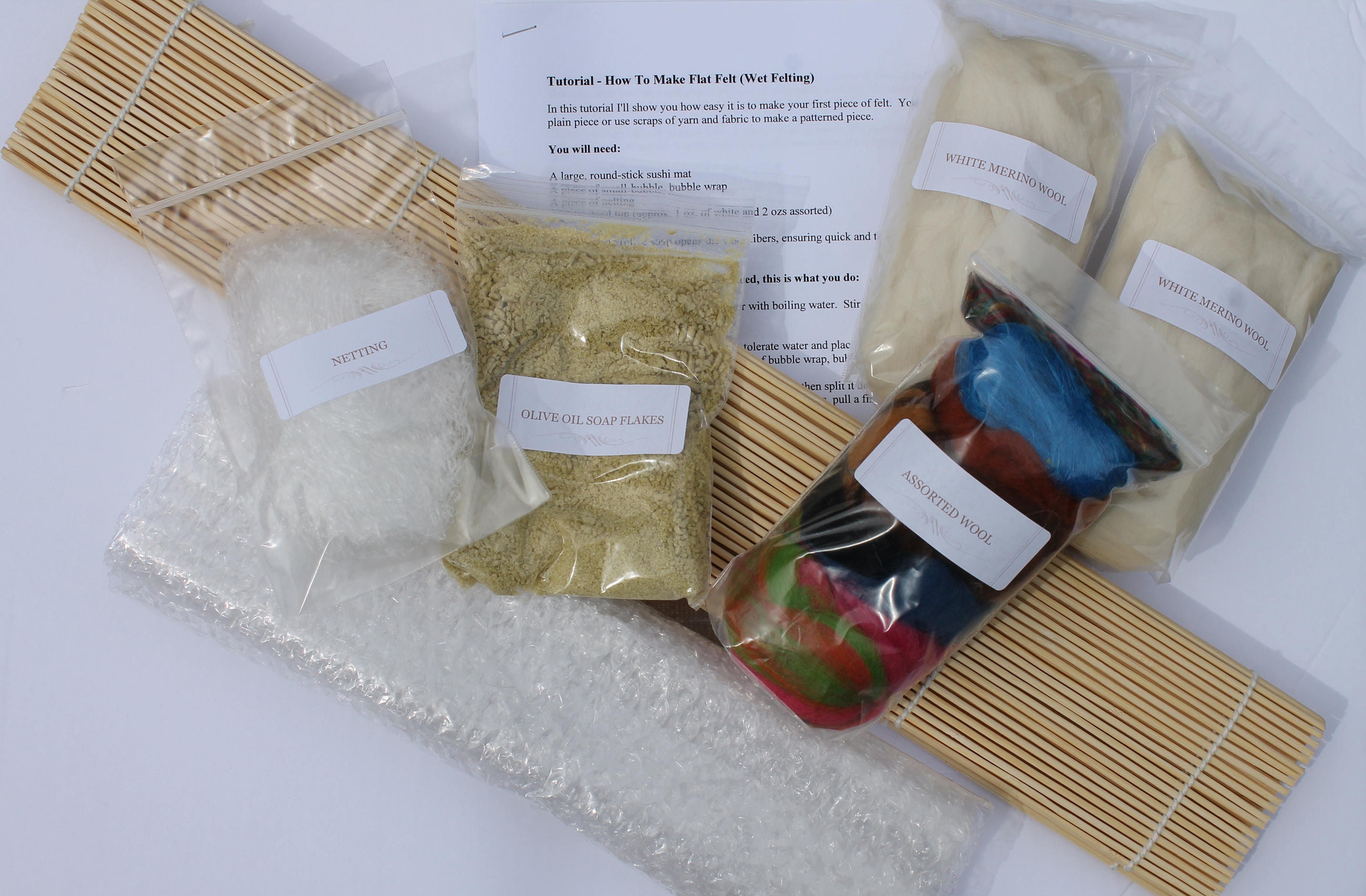 Beginners Wet Felting Kit Etsy