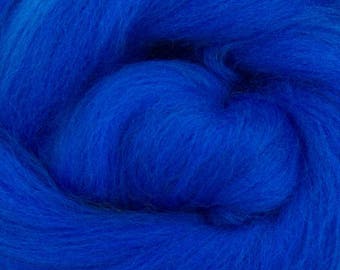 Royal Blue Merino Roving Wool 1/4oz,  1/2oz or 1 oz