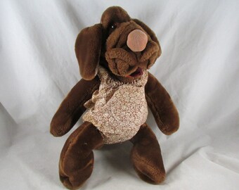 original wrinkles dog puppet
