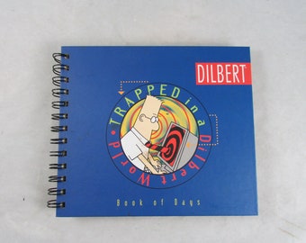 Trapped in a Dilbert World Book of Days Planner Organizer Unused