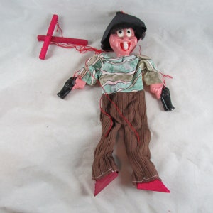 Bandito Composition String Marionette Puppet Hand Painted Folk Art Mexico?