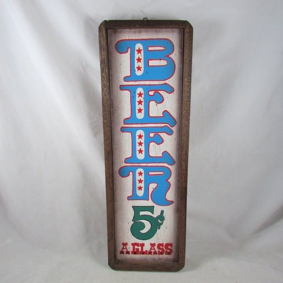 TIN SIGN Beer 10 Cents/" Beer Mancave Wall Decor