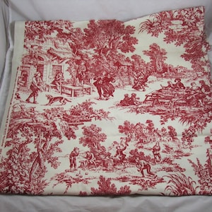 Toile de Jouy English Country Fabric Revellers Games Cotton 2.88 Yards House n Home VAT Screen Print