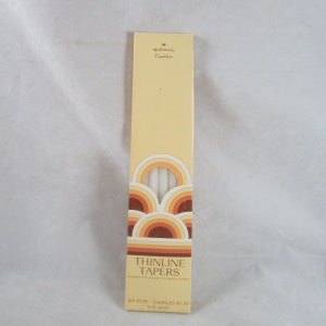 Hallmark 10&quot; Thinline Taper Candles Set of 6 New in Box Vintage