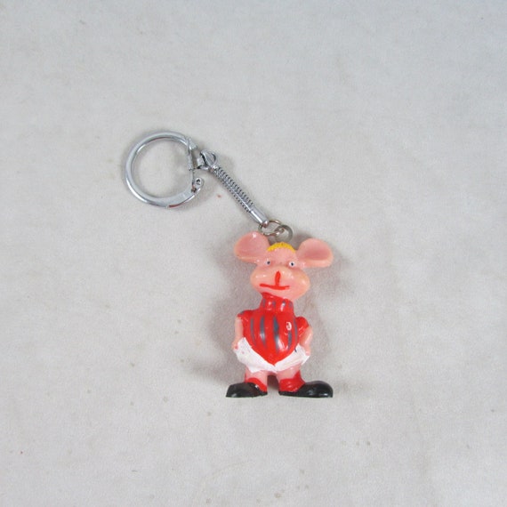 Topo Gigio Mouse Character Key Chain Soccer Unifor