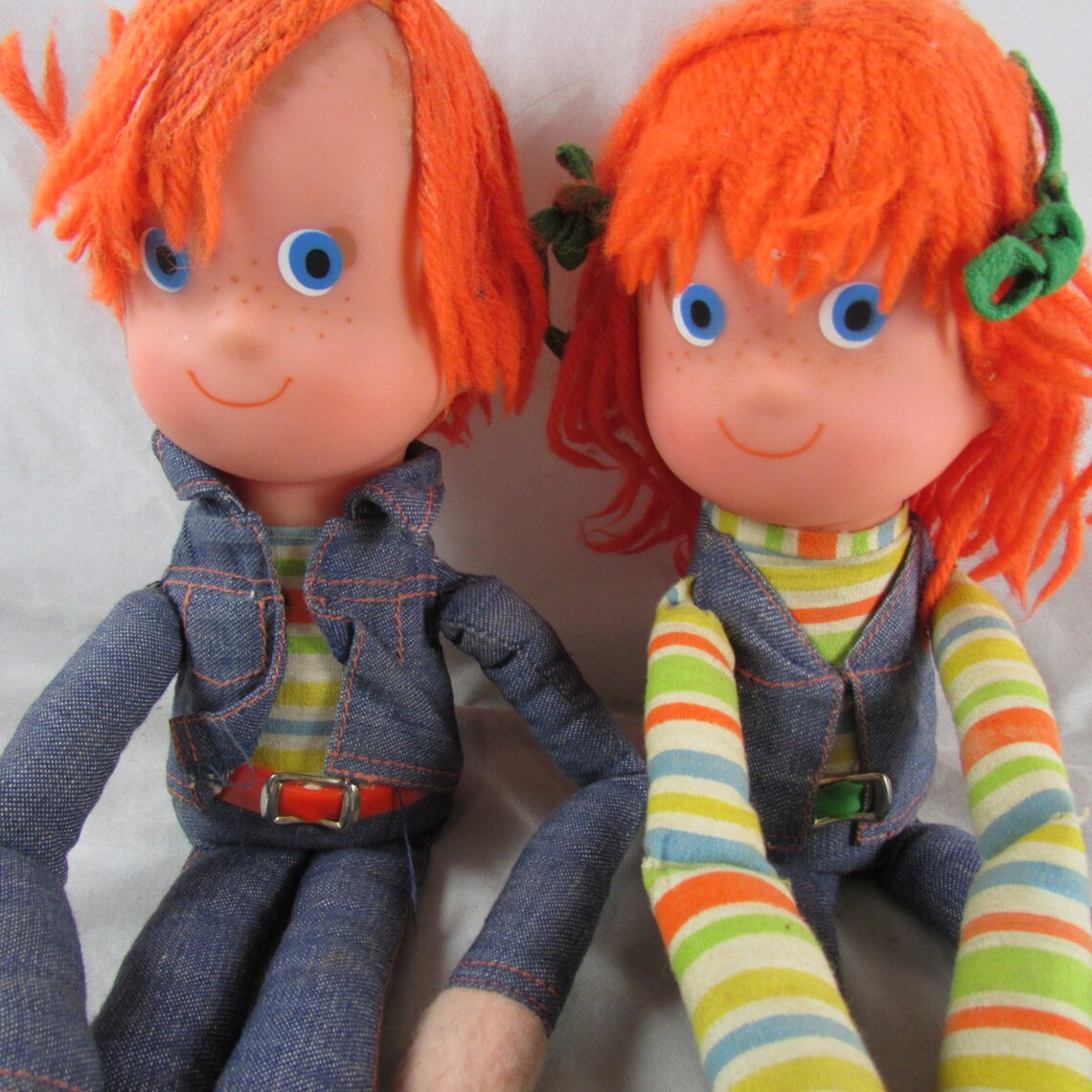 Mattel Denim Blue Jeans Dolls Boy Girl Vinyl Cloth 13 Etsy.de
