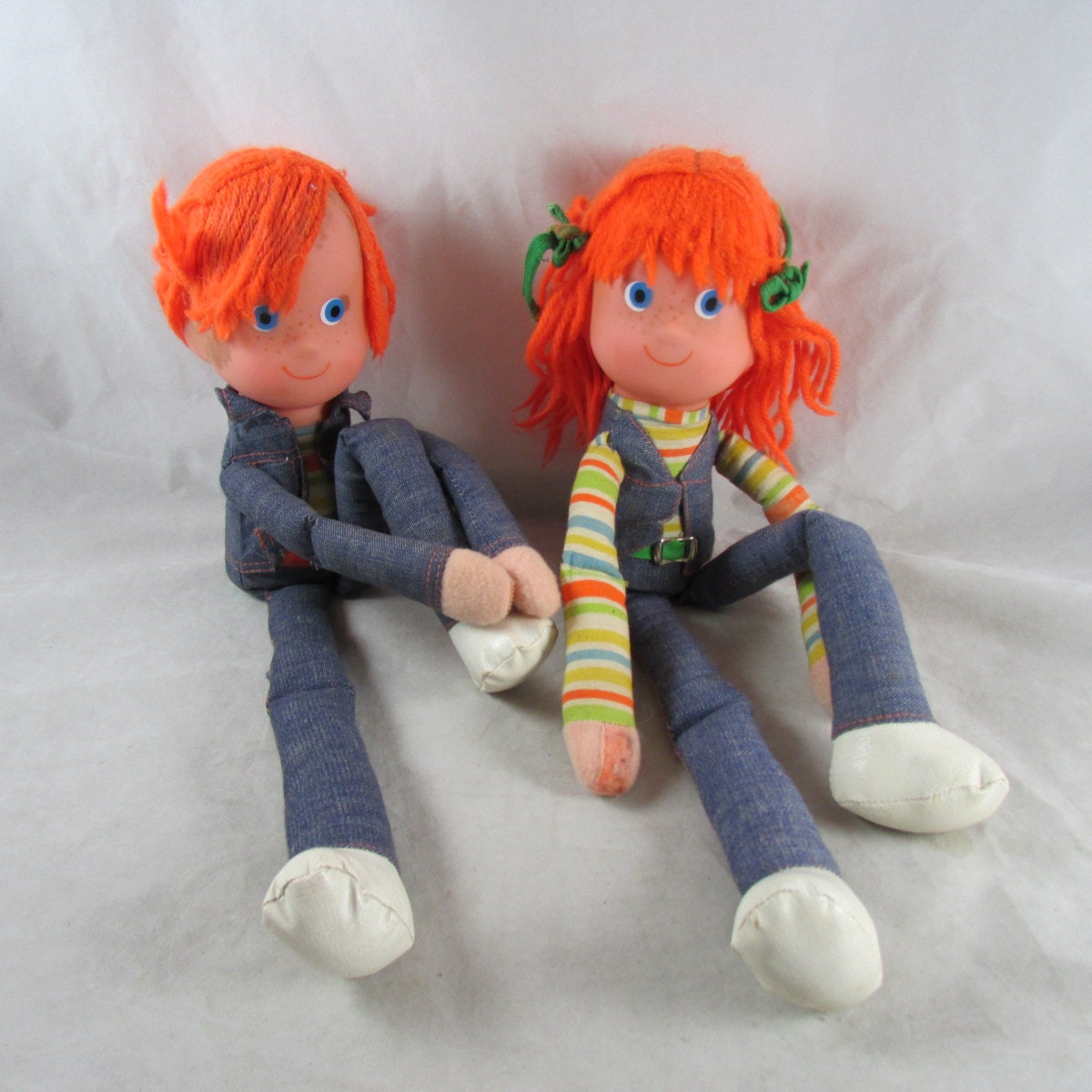 Mattel Denim Jeans Dolls Boy Girl Vinyl Cloth 13 Made in Etsy