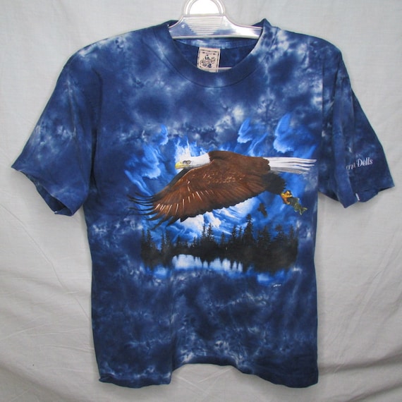 Tie Dye Soaring Eagle T-Shirt Size Large ALORE Ma… - image 1