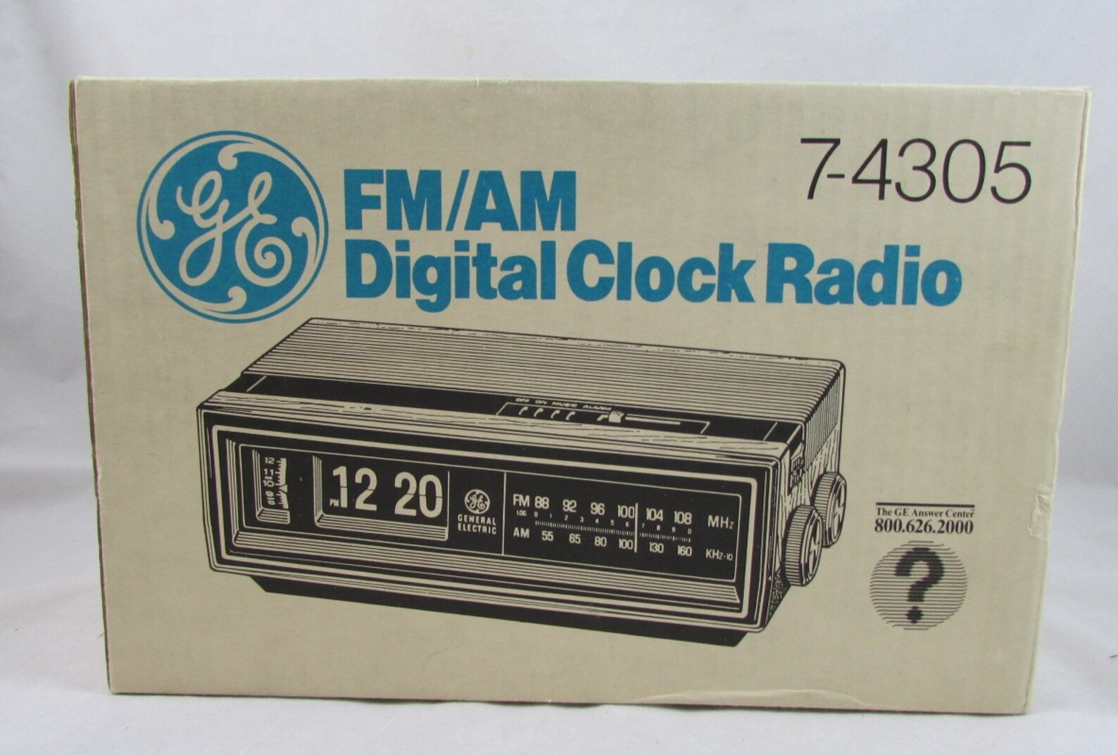 Vintage GE Flip Clock AM/FM Radio 74305 New Alarm General Etsy