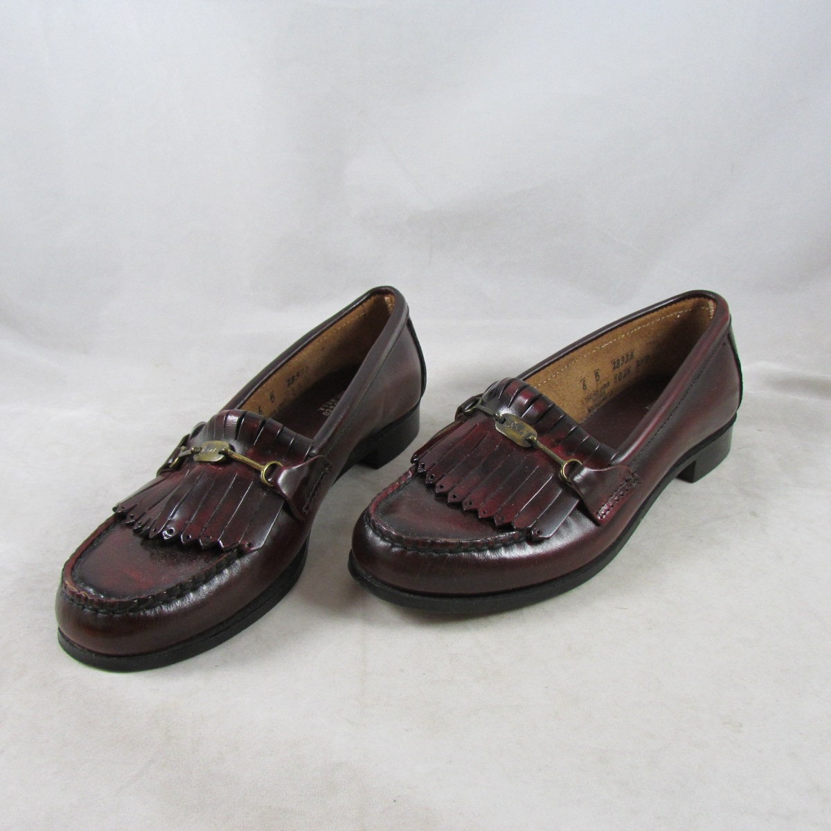 RESERVED GH Bass Weejuns Kiltie Horsebit Loafers Oxblood Leather
