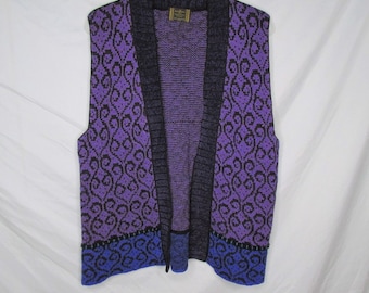 Renata Z Zimmerman Extraordinary Knitwear Textile Art Vest Size M/L New Mexico USA