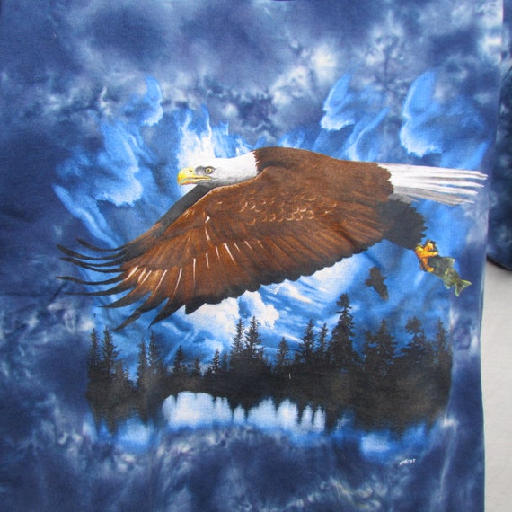 Tie Dye Soaring Eagle T-Shirt Size Large ALORE Ma… - image 2