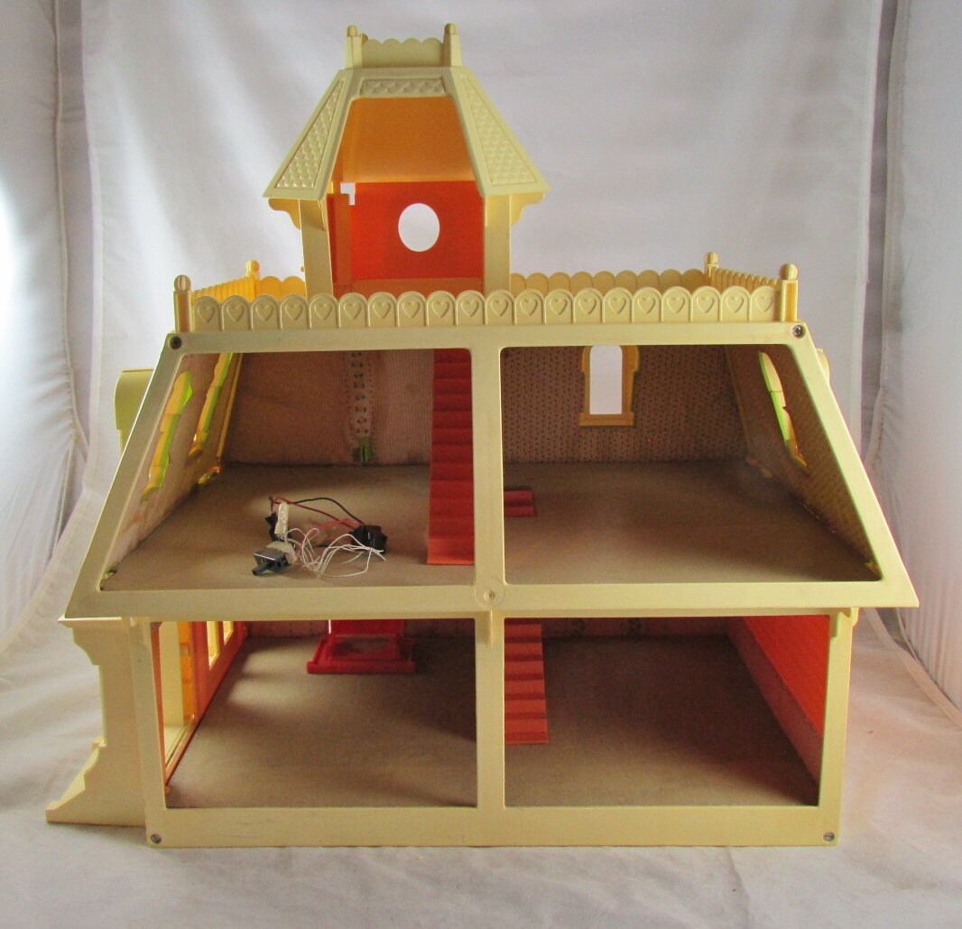 The Littles Victorian Style Dollhouse Mattel 1 2 Inch Scale Vintage 1980 Etsy India