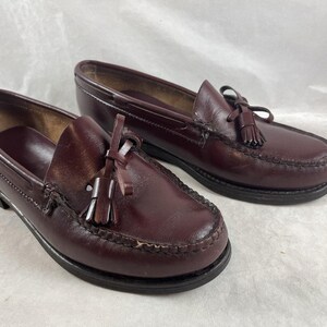 GH Bass Weejuns Leather Loafers Slip Ons Shoes Wine Burgundy