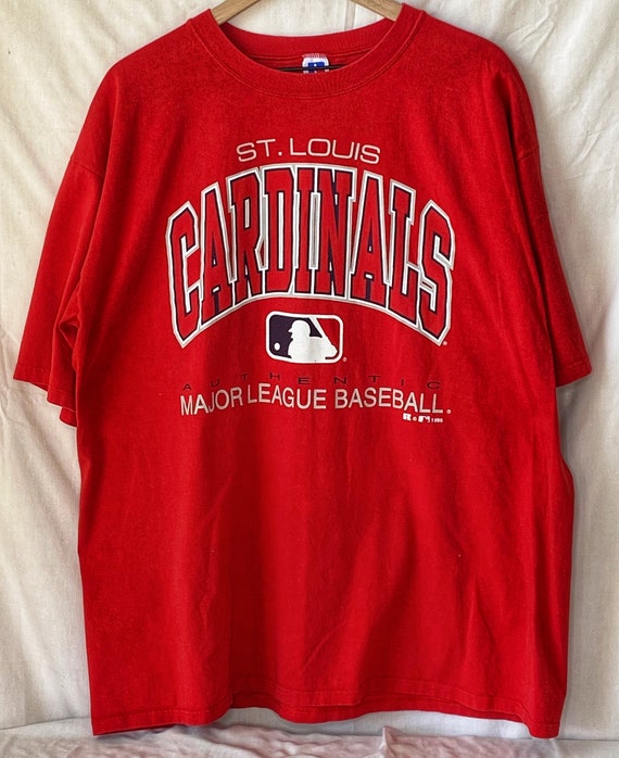 St Louis Cardinals T Shirt Size XXL Russell Athletics Made in 