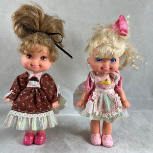 Mattel Cherry Merry Muffin Chocolottie Dolls (2) Vintage 1980s