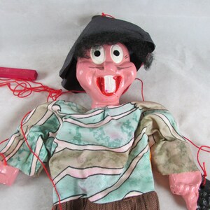Bandito Composition String Marionette Puppet Hand Painted Folk Art Mexico image 2