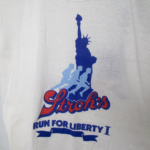 Stroh's Run for Liberty I Graphic T Shirt 2 Sided… - image 2