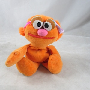 Sesame Street Beans Zoe Tyco 1994 Toy Stuffed Muppet Animal Jim Henson
