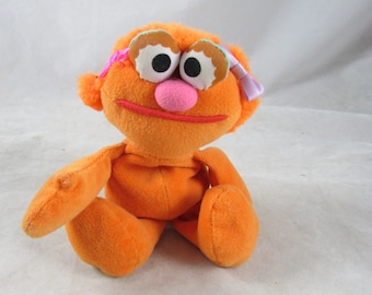 Sesame Street Beans Zoe Tyco 1994 Toy Stuffed Muppet Animal Jim Henson