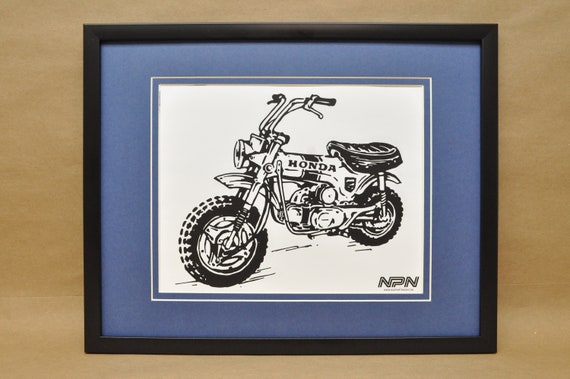 Honda 1969-71 CT70 K0 Trail 70 Artist Sketch Print 12 X 10 - Etsy