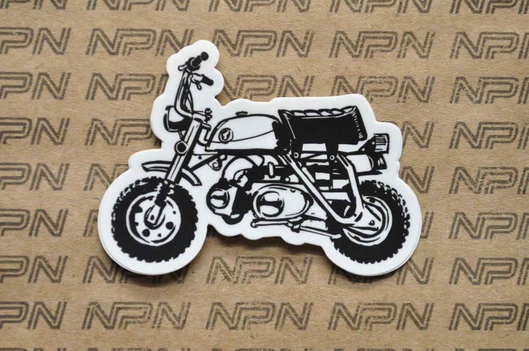 Repro Honda Z50 K1 Warning Decal Set – Candy Red & Blue – 1969 Z50A