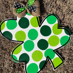 St Patrick’s Day door hanger, shamrock door hanger, lucky door hanger, spring door hanger, clover door hanger, personalized door hanger