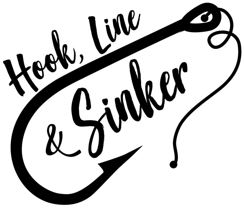 Hook Line and Sinker Svg, Digital Download, Funny Svg, Coffee Mug Svg ...