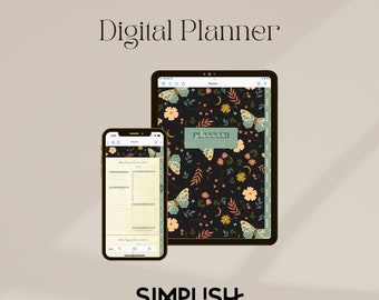 Digital Planner, GoodNotes Planner, PREMIUM Daily Planner, Weekly Planner, iPad Planner, Notability Planner, Undated Plnner