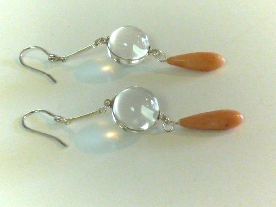 Antique Pools of Light Earrings Sterling Silver N… - image 2