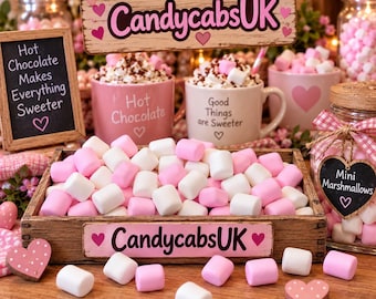 REALISTIC Fake Food Mini Marshmallows Candy Sweets Resin Kawaii 3D Craft Diy 15mm Great for Gingerbread Or Hot Chocolate Display