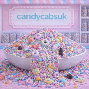 Minuscule résine FAUX bonbons bonbons beignets gâteaux PLUS sac de 20 g crème glacée en argile polymère saupoudrées garniture 100 et 1000 artisanat bricolage